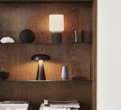 Baladeuse, Manhattan SC52, bronze, toile, LED, 2700K, 100lm, Ø13cm, H25cm - Andtradition