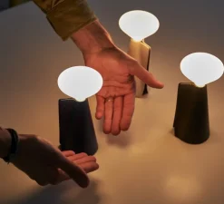 Baladeuse, Mantle, Noir granite, IP44, Ø8cm, H19cm - Tala