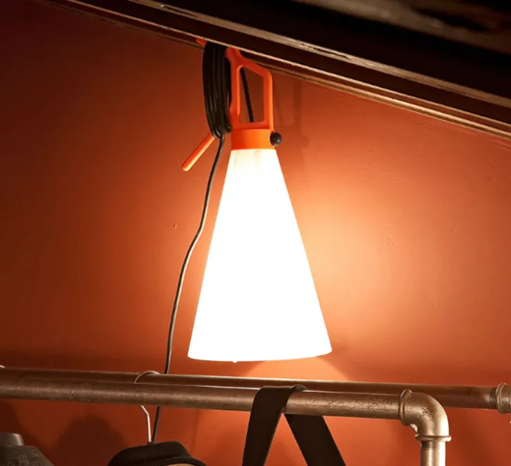 Baladeuse, Mayday, orange, Ø22cm, H53cm - Flos