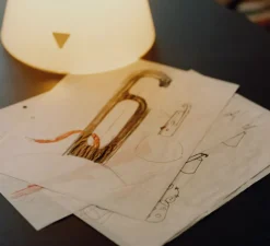 Baladeuse, Mayday, orange, Ø22cm, H53cm - Flos