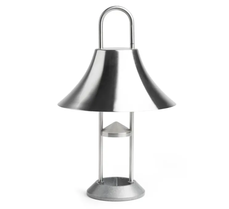 Baladeuse, Mousqueton, acier brossé, IP44, LED, dim, 2550K, 157 lm, Ø19,5cm, H30,5cm - HAY