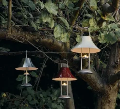 Baladeuse, Mousqueton, fer rouge, IP44, LED, dim, 2550K, 157 lm, Ø19,5cm, H30,5cm - HAY