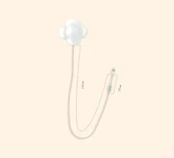 Baladeuse murale, Mimosa, blanc, chrome, Ø16,7cm, H14,7cm - Margaux Keller Collections