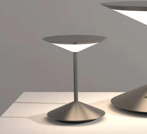 Baladeuse, Narciso, petit, gris, LED, dim, 3000K, Ø16cm, H20cm - Penta