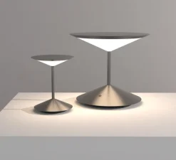 Baladeuse, Narciso, petit, gris, LED, dim, 3000K, Ø16cm, H20cm - Penta