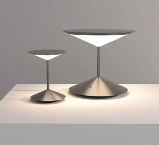 Baladeuse, Narciso, petit, gris, LED, dim, 3000K, Ø16cm, H20cm - Penta