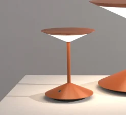 Baladeuse, Narciso, petit, orange, LED, dim, 3000K, Ø16cm, H20cm - Penta