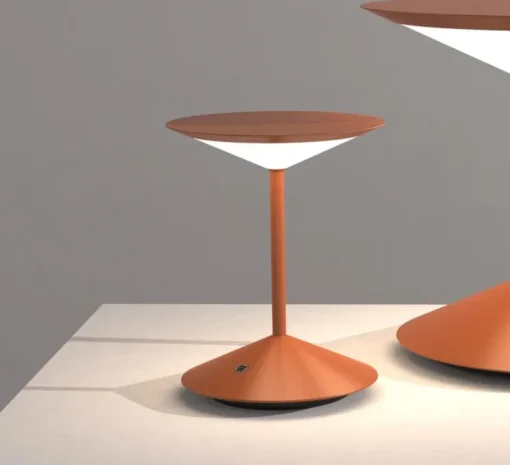 Baladeuse, Narciso, petit, orange, LED, dim, 3000K, Ø16cm, H20cm - Penta