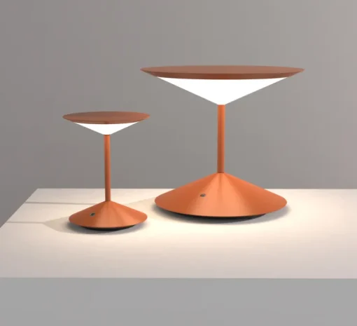 Baladeuse, Narciso, petit, orange, LED, dim, 3000K, Ø16cm, H20cm - Penta
