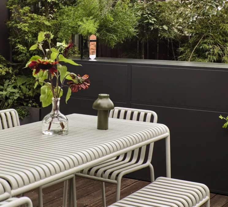 Baladeuse, PC portable, vert olive, IP44, LED, dim, 2800k, 220 lm, Ø14cm, H22cm - HAY