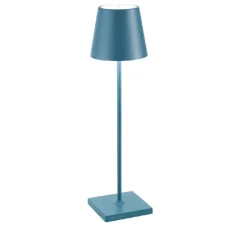 Baladeuse, Poldina, Bleu avio, IP65, LED, dim, 2200-3000K, 256 lm, Ø11cm, H38cm - Zafferano
