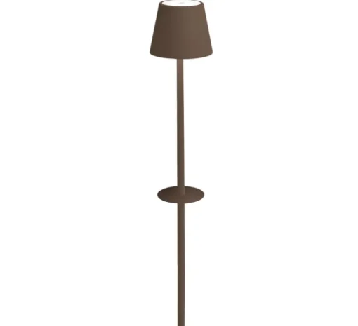 Baladeuse, Poldina, Corten, avec piquet, IP54, LED, dim, 2200-3000K, 256 lm, Ø11cm, H60cm - Zafferano