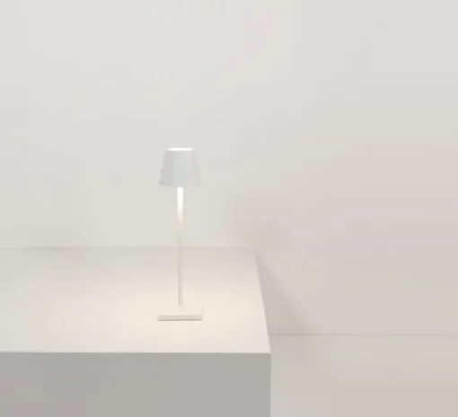 Baladeuse, Poldina Micro, blanc, IP65, LED, dim, 2200-3000K, 195 lm, Ø7cm, H27,5cm - Zafferano