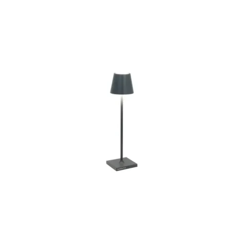Baladeuse, Poldina Micro, Gris foncé, IP65, LED, dim, 2200-3000K, 195 lm, Ø7cm, H27,5cm - Zafferano