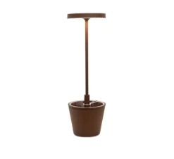 Baladeuse, Poldina Reverso, Corten, IP54, LED, dim, 2200-2700-3000K, 241-250-262 lm, Ø11cm, H35cm - Zafferano