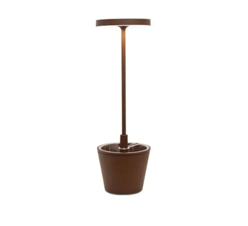 Baladeuse, Poldina Reverso, Corten, IP54, LED, dim, 2200-2700-3000K, 241-250-262 lm, Ø11cm, H35cm - Zafferano