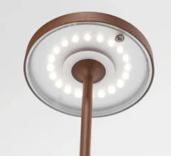 Baladeuse, Poldina Reverso, Corten, IP54, LED, dim, 2200-2700-3000K, 241-250-262 lm, Ø11cm, H35cm - Zafferano