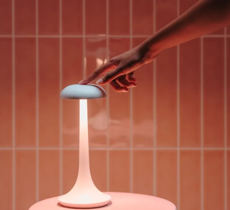 Baladeuse, Portobello, blanc, IP44, LED, dim, 2700K, 137 lm, Ø12cm, H26,5cm - LEDS C4