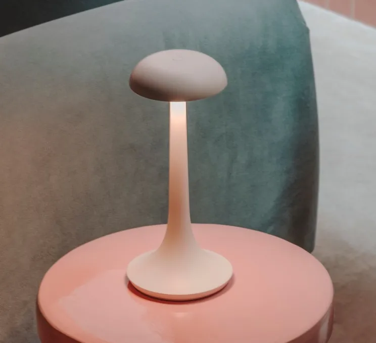 Baladeuse, Portobello, blanc, IP44, LED, dim, 2700K, 137 lm, Ø12cm, H26,5cm - LEDS C4