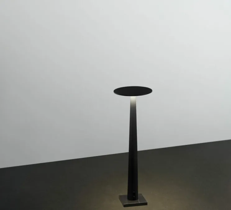 Baladeuse, Portofino, noir mat et marbre de Marquina, LED, 2700K, 190 lm, Ø10cm, H30,5cm - Nemo Lighting
