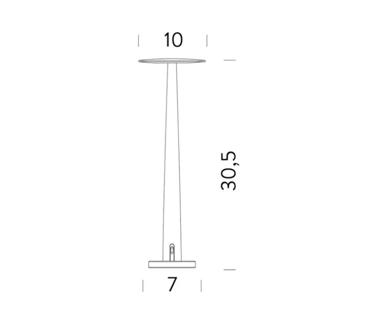 Baladeuse, Portofino, noir mat et marbre de Marquina, LED, 2700K, 190 lm, Ø10cm, H30,5cm - Nemo Lighting