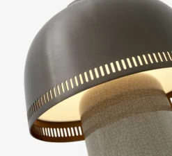 Baladeuse, Raku, beige gris et bronze, dimmable, Ø16cm, H21cm - Andtradition