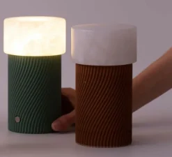Baladeuse, Rizzo, orange, LED, dim, 3000K, 250 lm, Ø9cm, H16cm - Robin