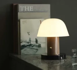 Baladeuse, Setago JH27, naturel, vert forêt, IP43, Ø23cm, H22cm - Andtradition