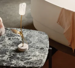 Baladeuse, Tulip Battery, blanc, LED, dim, 3000K, 150 lm, L8,5cm, H38cm - Slamp