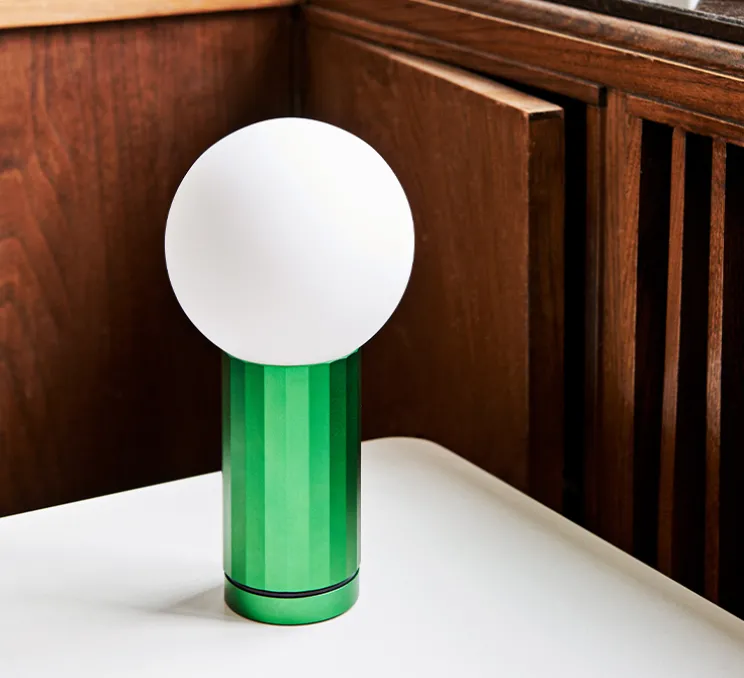 Baladeuse, Turn On, vert, LED, 2700K, 250lm, Ø10cm, H19,5cm - HAY