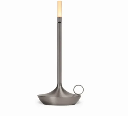 Baladeuse, Wick, Graphite, LED, dim, 2600K, Ø12cm, H26cm - Graypants