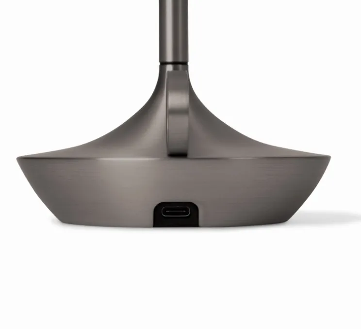 Baladeuse, Wick, Graphite, LED, dim, 2600K, Ø12cm, H26cm - Graypants