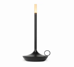 Baladeuse, Wick, noir, LED, dim, 2600K, lm, Ø12cm, H26cm - Graypants