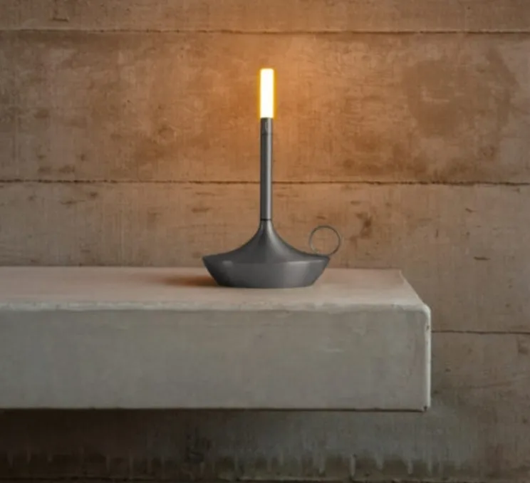 Baladeuse, Wick S, graphite, IP44, LED, dim, 2600K, 35 lm, Ø12cm, H16,5cm - Graypants