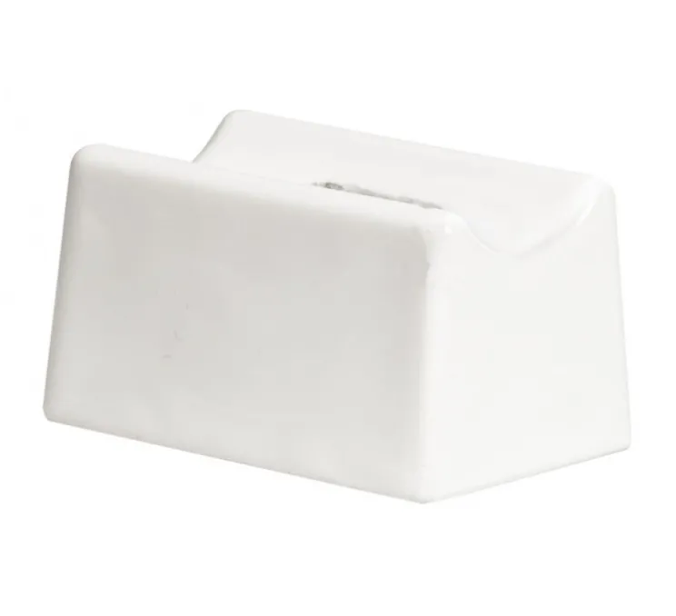 Base pour applique, douille s14d, porcelaine blanche, pour ampoule tubulaire, L7cm, H4cm, P4.6cm - Zangra