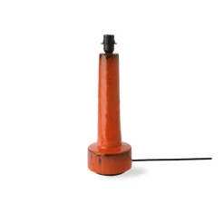 Base pour lampe, Retro Stoneware, rouge, Ø15cm, H48cm - HK Living