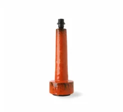 Base pour lampe, Retro Stoneware, rouge, Ø15cm, H48cm - HK Living