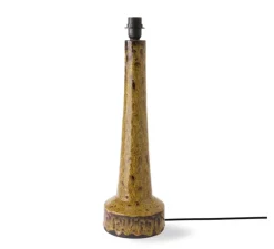 Base pour lampe, Retro Stoneware, moutarde, Ø17cm, H62cm - HK Living