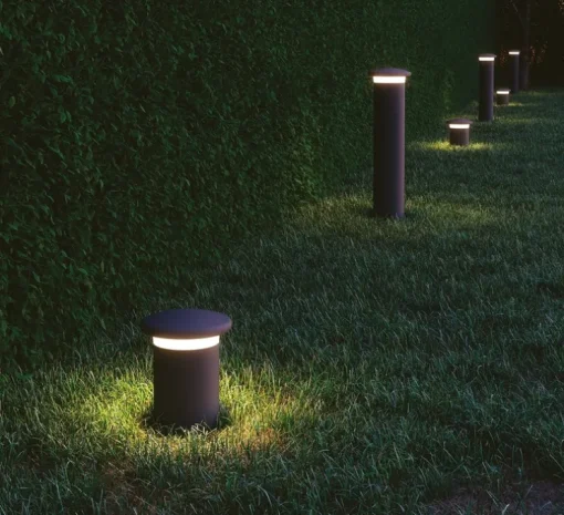 Borne, Bitt S, rouille, IP65, LED, 3000K, 1284 lm, Ø20,9cm, H27,5cm - Nedgis