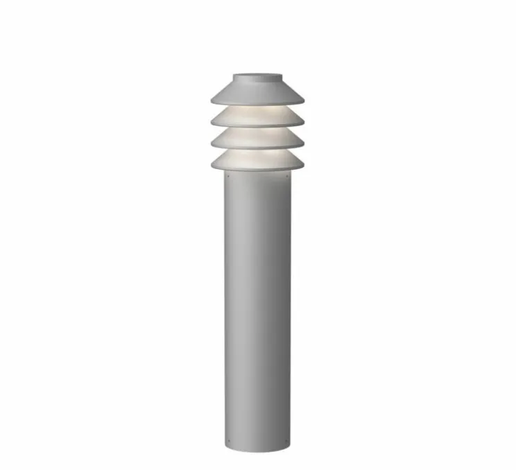 Borne, Bysted Garden longue, Aluminium granité, IP65, LED, 2700K, lm, Ø13,2cm, H53,4cm - Louis Poulsen