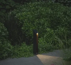 Borne, Domus B55, noir, IP65, LED, 2700K, 505 lm, L14cm, H55cm - Marset