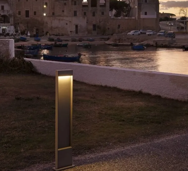 Borne, Flatt 100, anthracite, IP65, LED, 3000-4000 K, 400 lm, L18cm, H100cm - SLV