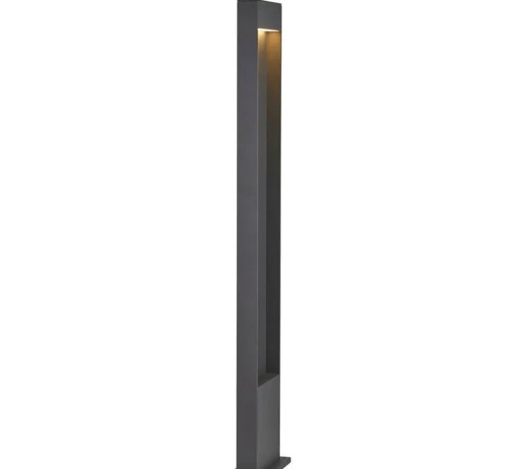 Borne, Flatt 100, anthracite, IP65, LED, 3000-4000 K, 400 lm, L18cm, H100cm - SLV