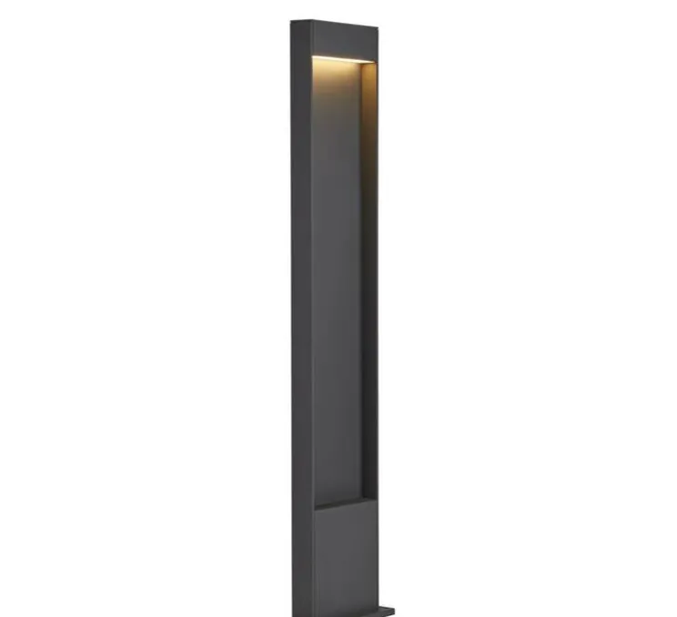 Borne, Flatt 100, anthracite, IP65, LED, 3000-4000 K, 400 lm, L18cm, H100cm - SLV