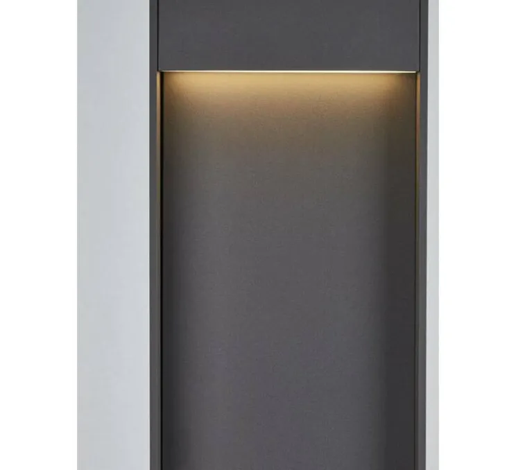 Borne, Flatt 100, anthracite, IP65, LED, 3000-4000 K, 400 lm, L18cm, H100cm - SLV