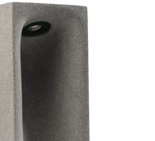 Borne, Grot 700, béton, IP55, LED, 2700K, 77 lm, L15,8cm, H70cm - Faro