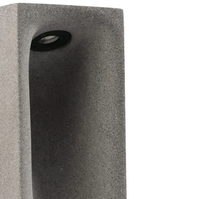 Borne, Grot 700, béton, IP55, LED, 2700K, 77 lm, L15,8cm, H70cm - Faro