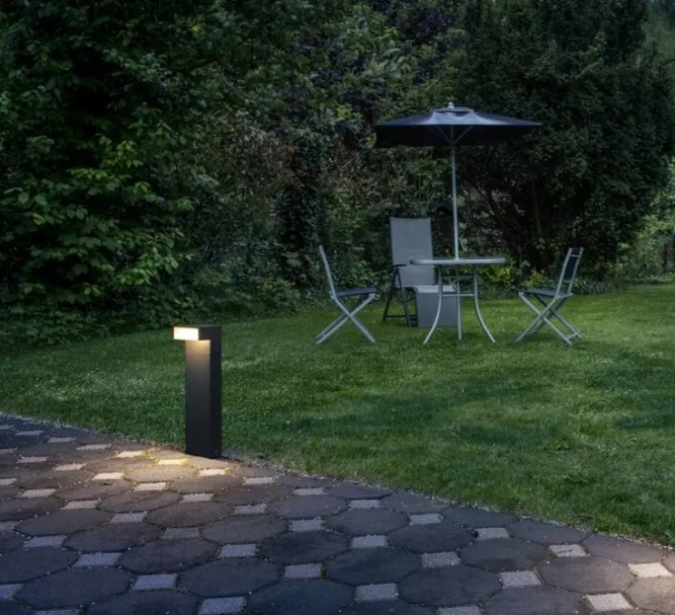 Borne, L-Line Out 50, anthracite, IP65, LED, 3000-4000K, 490 / 530 lm, L15cm, H50cm - SLV