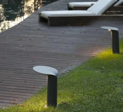 Borne, Lotus, gris foncé, LED, 3000k, 1120lm, l25cm, H35cm - Faro