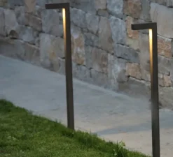 Borne, Mini Mini, à piquer, browntech, IP65, LED, 2700K, 100 lm, L10cm, H85cm - Inverlight